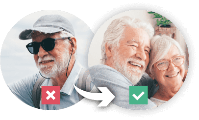 before and after use