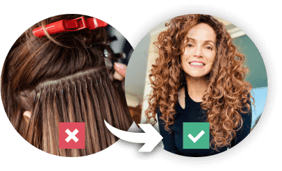before and after use