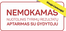 Nuotolinis tyrimų rezultatų aptarimas su gydytoju
