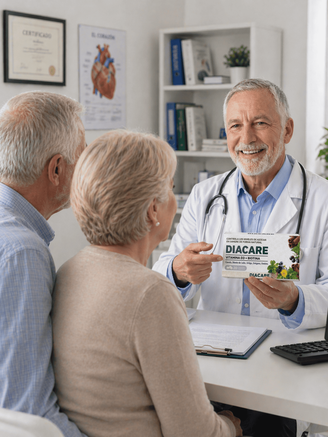 Doctor recomendando Diacare