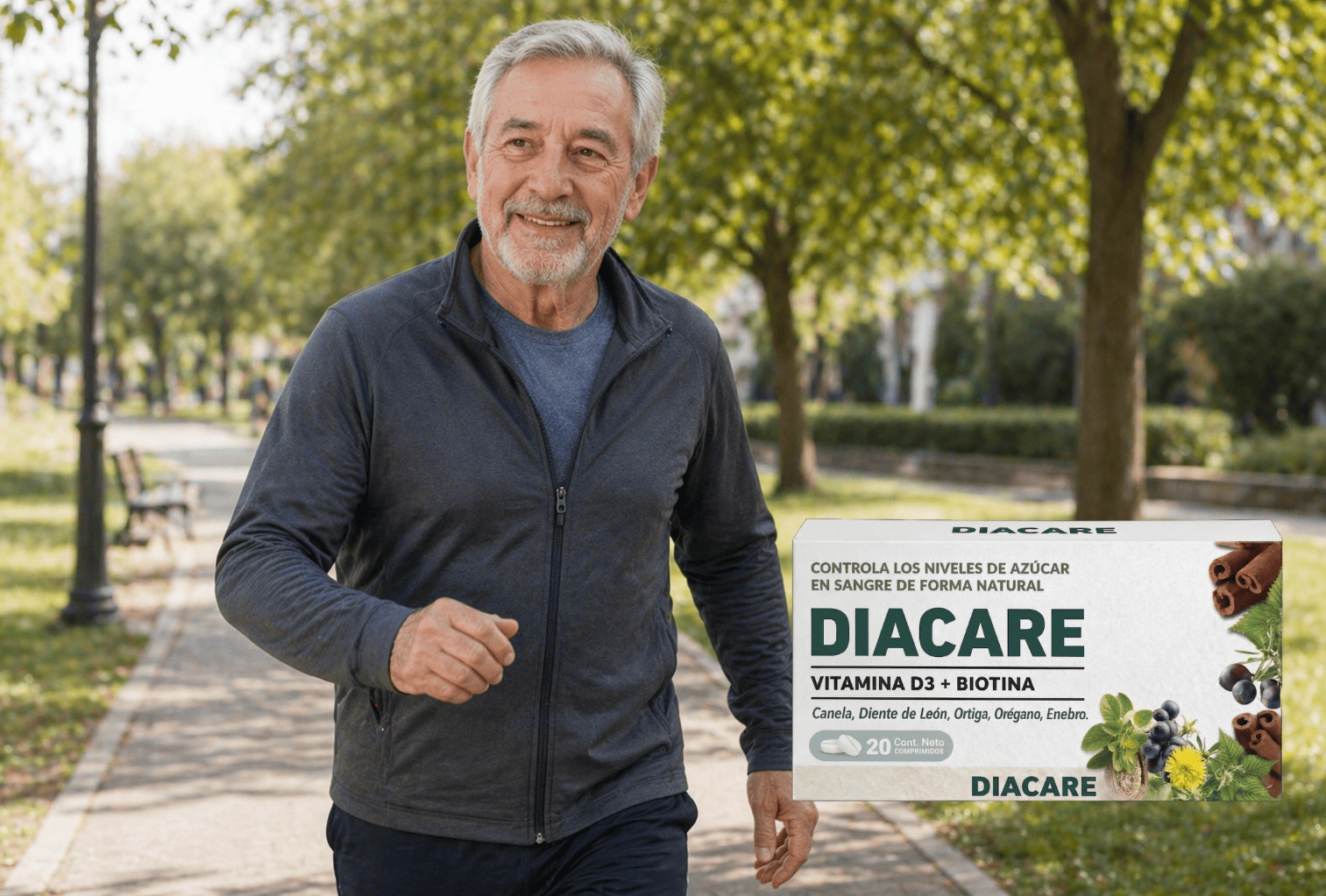 Hombre activo al aire libre