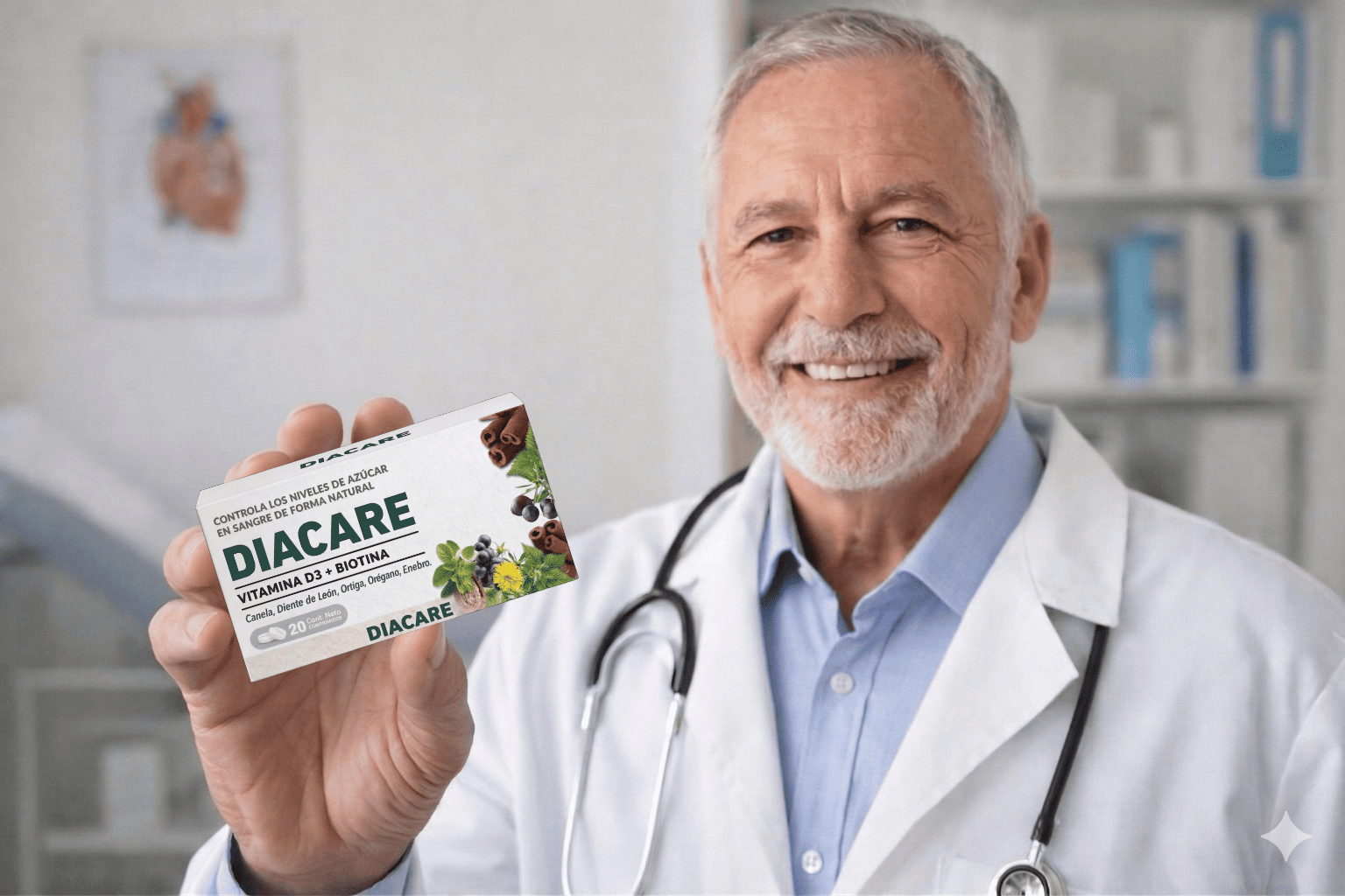 Doctor recomendando Diacare