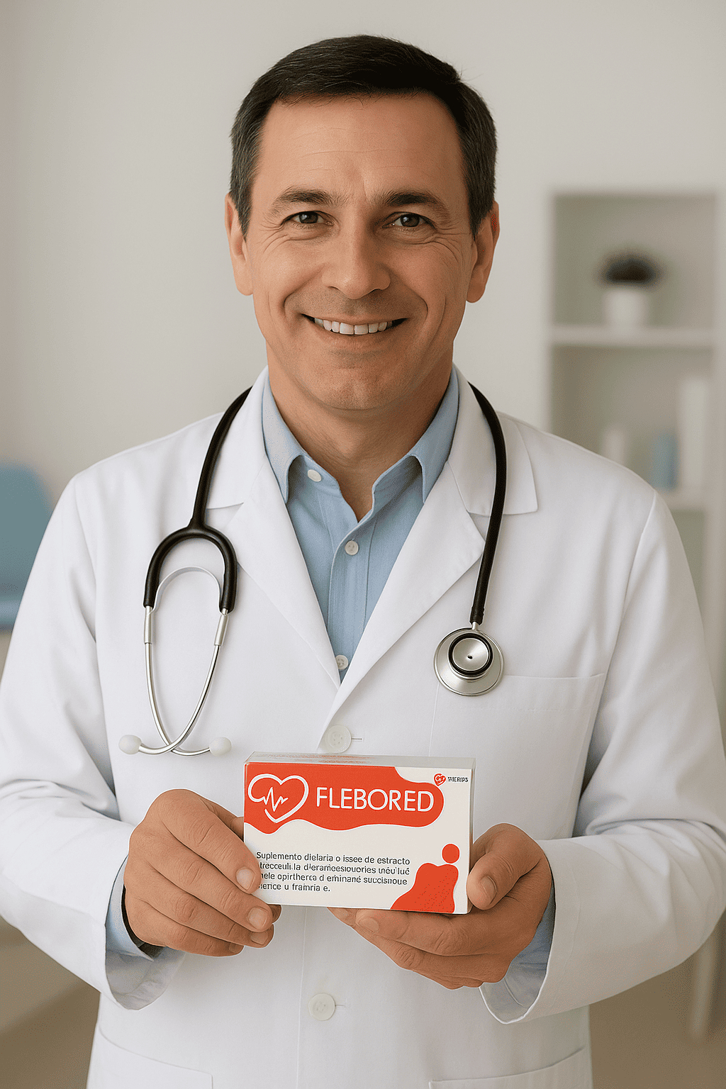 Doctor recomendando Flebored